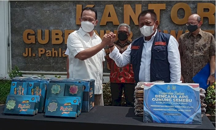 Pemprov Jatim Kembali Terima Bantuan  untuk Korban Semeru