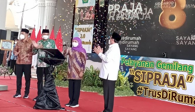 SiPraja, Layanan Publik Pertama di Jatim Tanpa Tatap Muka, Gubernur Apresiasi Pemkab Sidoarjo