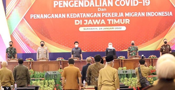 Rakor Pengendalian Covid-19 di Jawa Timur, Seluruh Isoter Di-reaktivasi