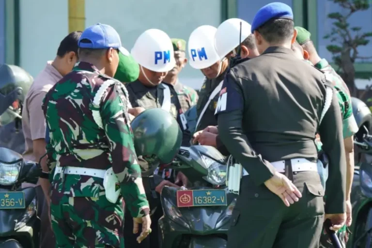 Tingkatkan Kedisiplinan, Kodim 0814 Jombang Gelar Operasi Kendaraan Anggota