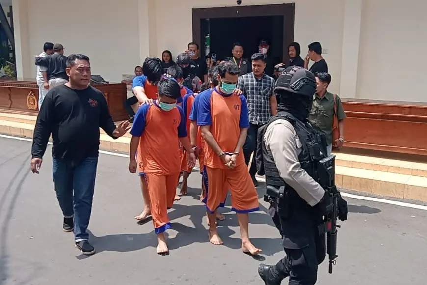 Polres Jombang Gagalkan Peredaran Ratusan Ribu Pil dobel L dan 5 Kg Ganja, 13 Bandar Diciduk
