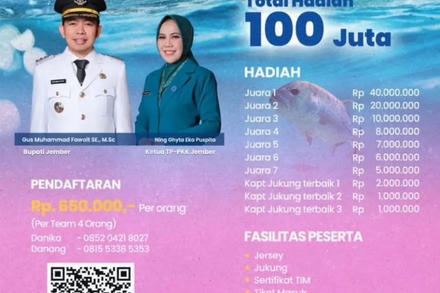 Piala Bupati Jember Fishing Tourism 2025 Siap Digelar, Hadiah Ratusan Juta Menanti