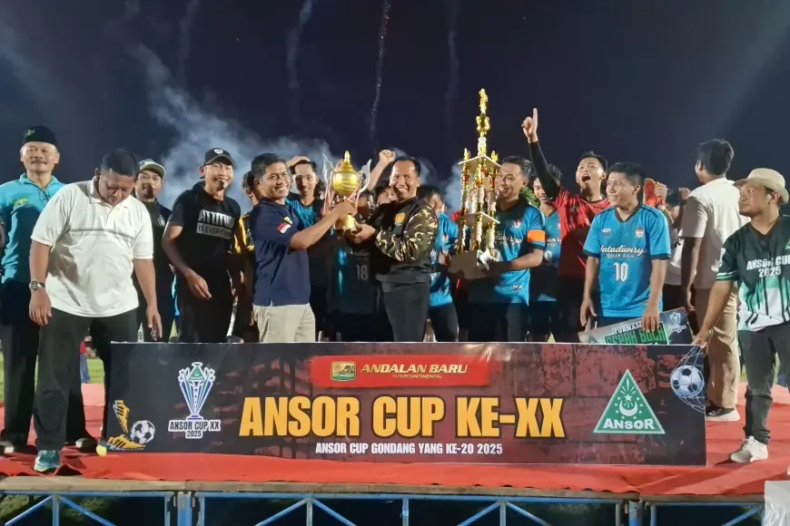 Ansor Cup ke&20, Natadiwirya Tawing Putra Juara Usai Taklukkan Ngrendeng FC