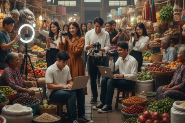 Pasar Tradisional Jadi Spot Estetik Favorit Konten Kreator