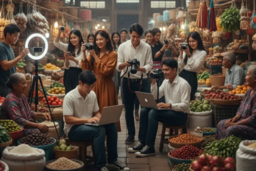 Pasar Tradisional Jadi Spot Estetik Favorit Konten Kreator