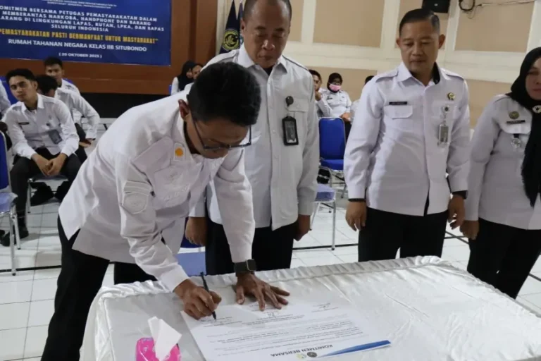 Rutan Kelas IIB Situbondo Komitmen Berantas Narkoba dan Barang Terlarang
