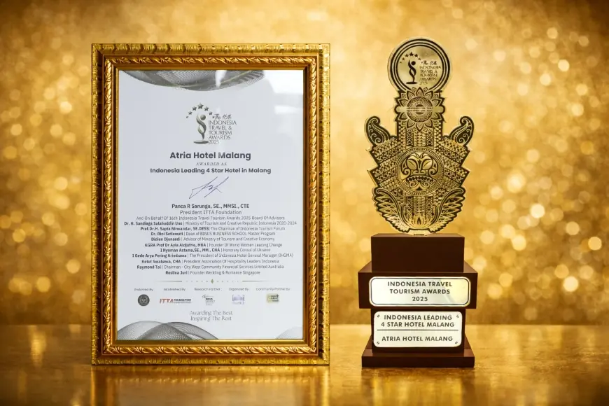 Transformasi 'New Look' Sukses, Atria Hotel Malang Raih Penghargaan Bergengsi ITTA 2025