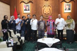 ANTARA silaturahim dengan Gubernur Khofifah di Grahadi