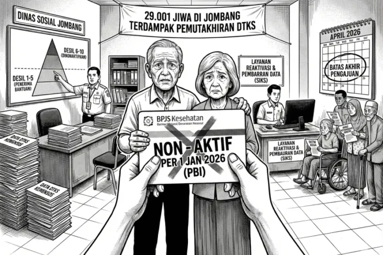 Warga Miskin Sementara Dilarang Sakit, 29 Ribu Peserta BPJS PBI di Jombang Dinonaktifkan