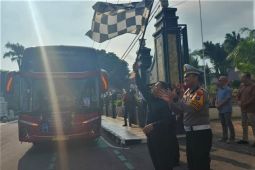 Sekda Magetan berangkatkan lima bus program balik gratis Lebaran 2026