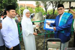 Khofifah serahkan sapi kurban presiden ke Masjid Al Akbar