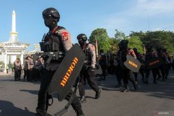Pengamanan Hari Buruh di Surabaya