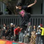 Perayaan hari skateboard di Malang