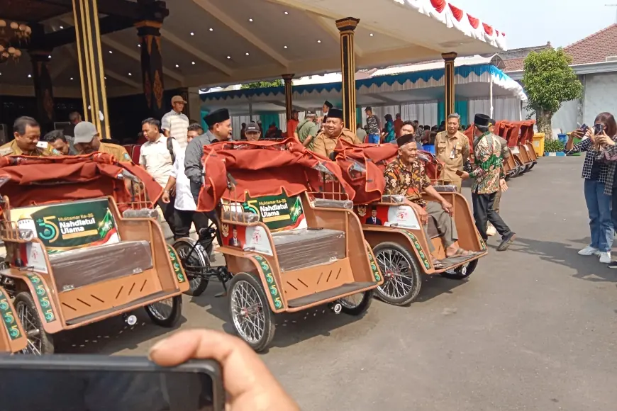 Presiden Prabowo Bantu 200 Becak Listrik untuk Dukung Muktamar ke&35 di Jombang