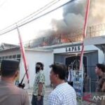 Bangunan aula Lapas Kelas IIB Ngawi terbakar